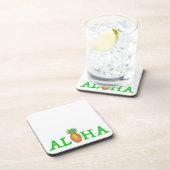 Dessous-de-verre Fruit d'ananas de l'île tropicale d'Hawaï ALOHA (Côté Droit)