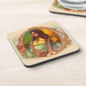 Dessous-de-verre fumeur de cigares du XVIe siècle (Côté gauche)