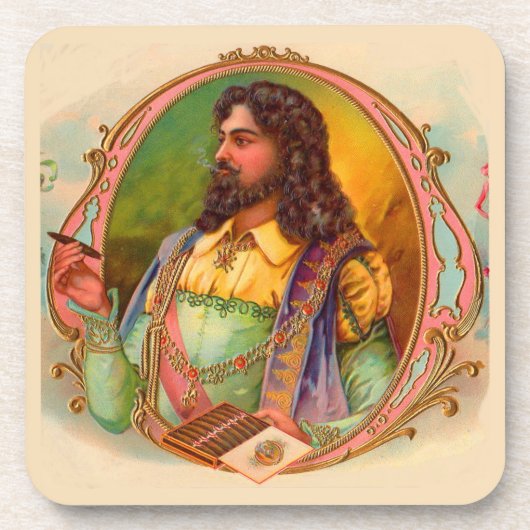 Dessous-de-verre fumeur de cigares du XVIe siècle (Devant)