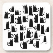 Dessous-de-verre Fun Chat Noir (Devant)