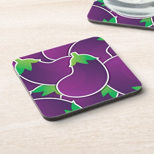 Dessous-de-verre Funky eggplant (Côté gauche)