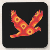 Dessous-de-verre Funky Retro Cercles Aigle (Devant)