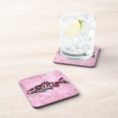 Dessous-de-verre Funky Whimsical Abstrait Saumon peinture de poisso (Côté Droit)