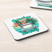 Dessous-de-verre Funny Beach Classic Car Retro Sunset (Côté gauche)