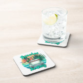 Dessous-de-verre Funny Beach Classic Car Retro Sunset (Côté Droit)