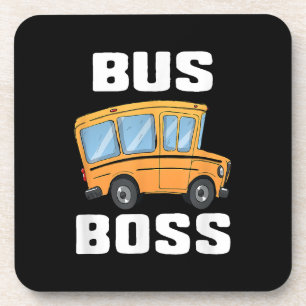Dessous-de-verre Funny Bus Boss School Bus Driver