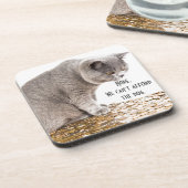 Dessous-de-verre Funny Cat and Dog qui dit : (Côté gauche)