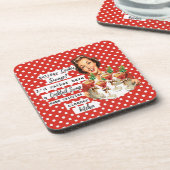 Dessous-de-verre Funny Christmas Coaster Retro Best Friend Cookie (Côté gauche)