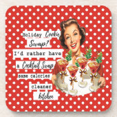 Dessous-de-verre Funny Christmas Coaster Retro Best Friend Cookie (Devant)
