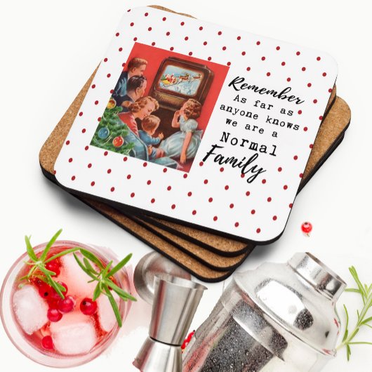 Dessous-de-verre Funny Christmas Coaster Retro Best Friend Normal