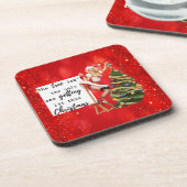 Dessous-de-verre Funny Christmas Coaster Retro Gift Best Friend Lit (Côté gauche)