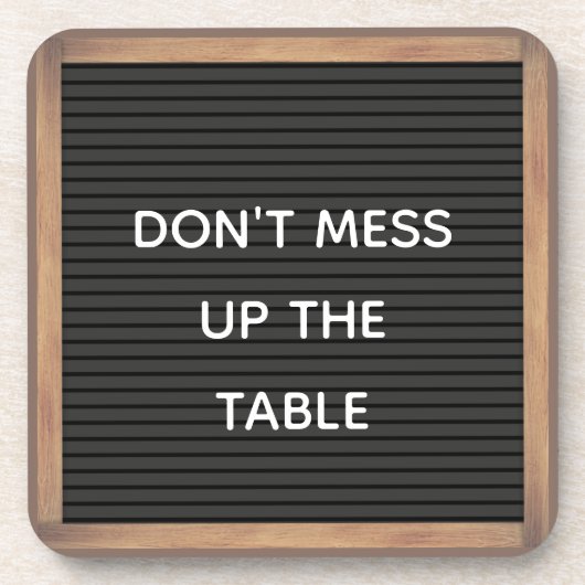 Dessous-de-verre Funny Custom Message Letterboard (Devant)