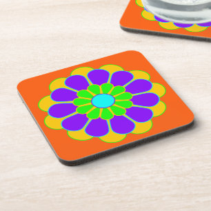 Dessous-de-verre Funny Flower Power Bloom II + votre backgr. & idée