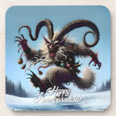 Dessous-de-verre Funny Happy Krampusnacht (Devant)