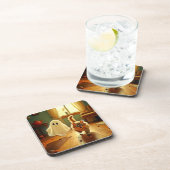 Dessous-de-verre Funny Kitten Éffrayant Friend (Côté Droit)