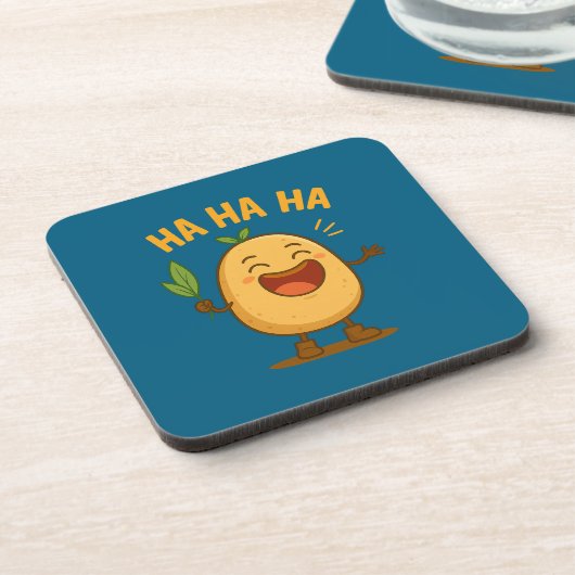 Dessous-de-verre Funny Laughing Potato Coaster Set (Côté gauche)