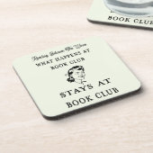 Dessous-de-verre Funny Personalized Book Club (Côté gauche)