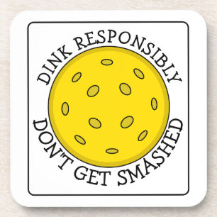 Dessous-de-verre Funny Pickleball Pun   Ne pas se faire écraser