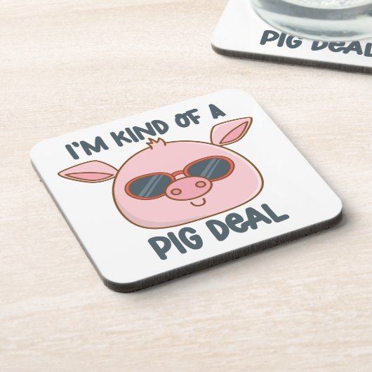 Dessous-de-verre Funny Pig Pun (Côté gauche)