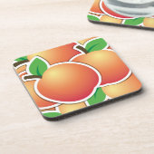 Dessous-de-verre Funy peach (Côté gauche)