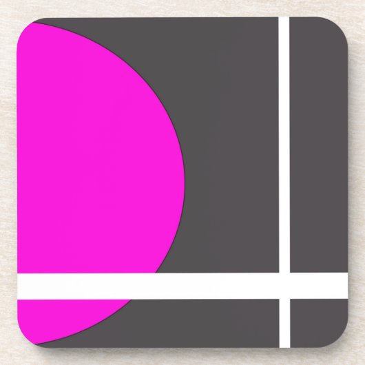 Dessous-de-verre Fuschia (Devant)