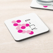 Dessous-de-verre Fusion rose harmonieuse (Côté gauche)