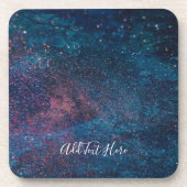 Dessous-de-verre Galaxy tourbillons en bleu (Devant)