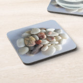 Dessous-de-verre galets blancs (Côté gauche)