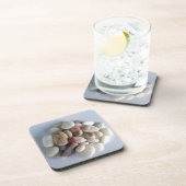 Dessous-de-verre galets blancs (Côté Droit)