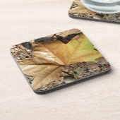 Dessous-de-verre galets et feuilles (Côté gauche)