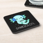 Dessous-de-verre Gamesolotl Axolotl Gamer (Côté gauche)