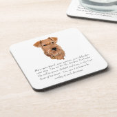 Dessous-de-verre Garde-mémoire Terrier Irlandais - Mâle (Côté gauche)