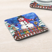 Dessous-de-verre Garden Snowman (Côté gauche)