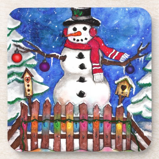 Dessous-de-verre Garden Snowman (Devant)