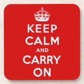 Dessous-de-verre gardez le calme et continuez l'original (Devant)