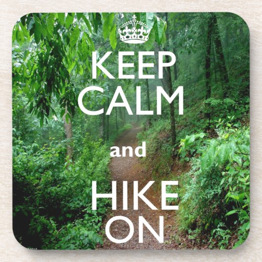 Dessous-de-verre Gardez le calme et la marche (Devant)