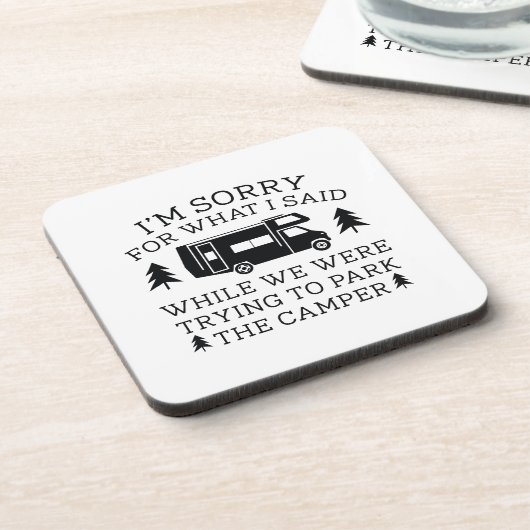 Dessous-de-verre Garez La Caravane (Côté gauche)