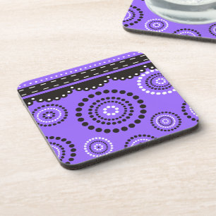 Dessous-de-verre Garland ARTdeco noir blanc + votre couleur de dos