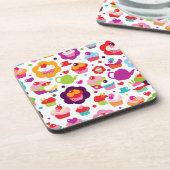 Dessous-de-verre Gâteau de tasse et pot mignons de thé (Côté gauche)