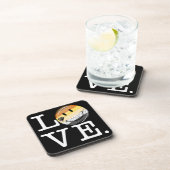 Dessous-de-verre Gay Bear Pride Drapeau Amour (Côté Droit)