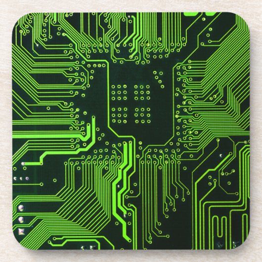 Dessous-de-verre Geek de la carte de circuit électronique Nerd PCB  (Devant)