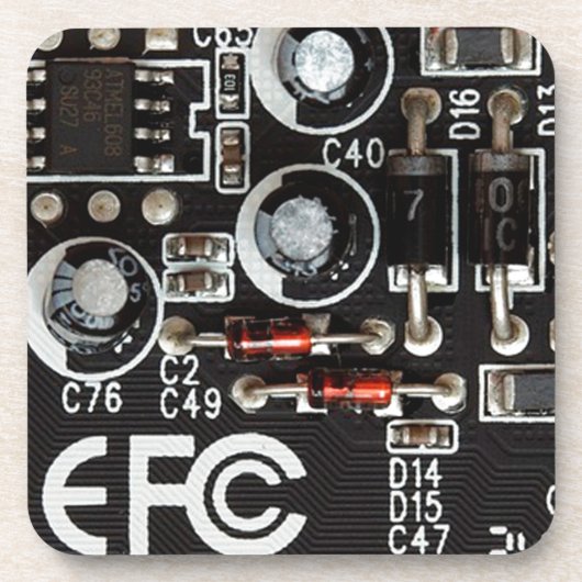 Dessous-de-verre Geeks Excentriques Graphique Carte de Circuit (Devant)