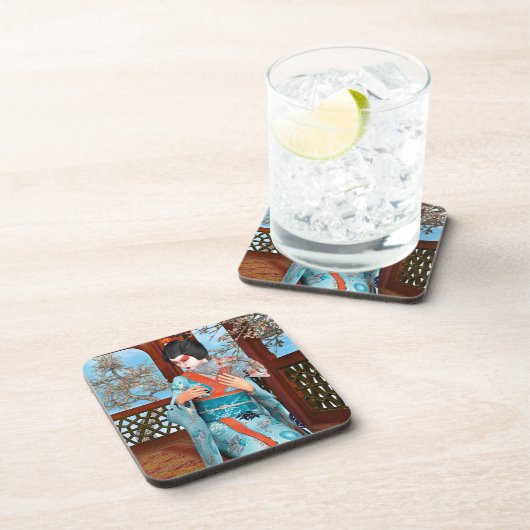Dessous-de-verre Geisha (Côté Droit)
