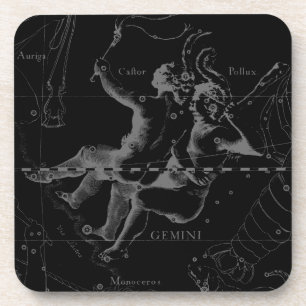 Dessous-de-verre Gemini Zodiac Constellation Hevelius 1690