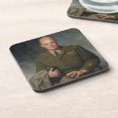 Dessous-de-verre Général Dwight Eisenhower Portrait peint 5 étoiles (Côté gauche)