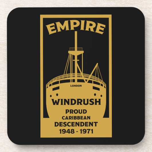 Dessous-de-verre Génération Windrush Historique noir (Devant)