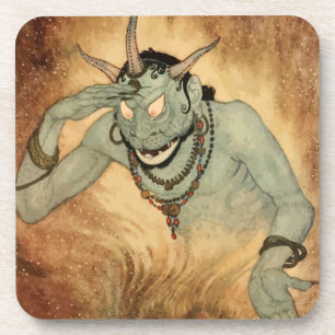 Dessous-de-verre Génie des Mille et Une Nuits par Edmund Dulac