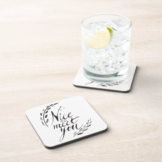 Dessous-de-verre Gentil de vous rencontrer (Côté Droit)