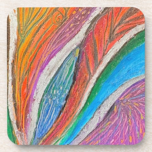 Dessous de verre Gentle Bloom – Motif floral textu (Devant)