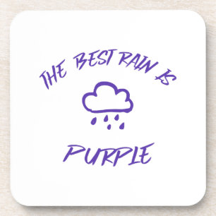Dessous-de-verre GenX La meilleure pluie est violette
